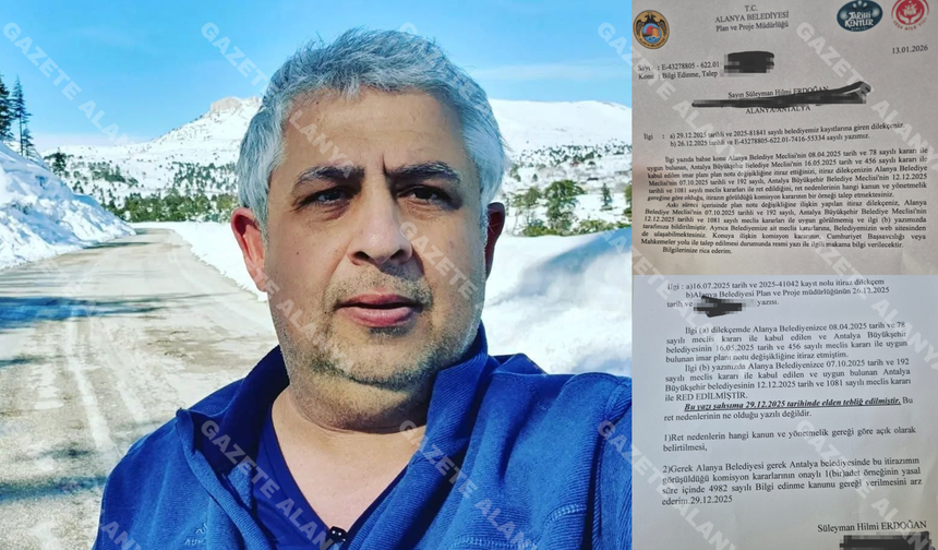 Alanya’da "Gerekçesiz Ret" isyanı: "Neden?" diye sordu, Belediye "Web sitesine bak" dedi