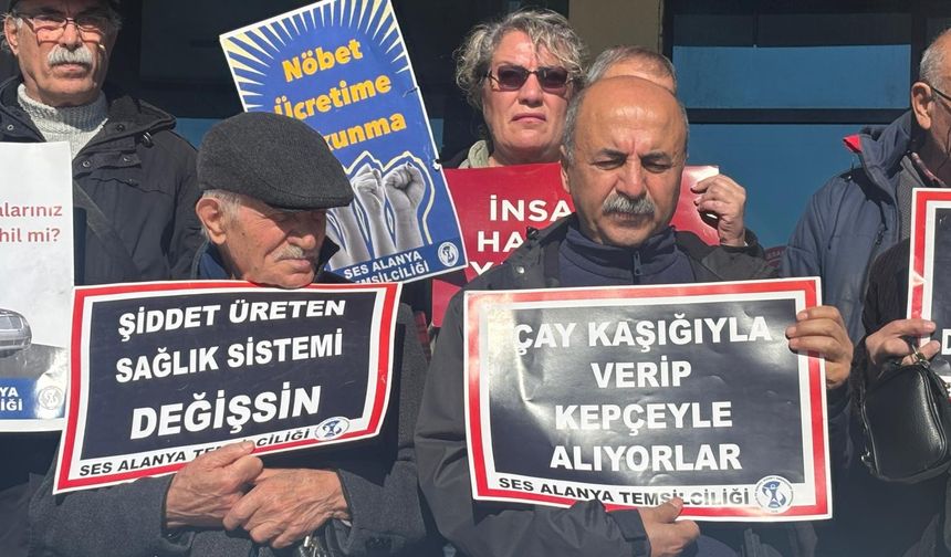 Alanya’da "Geçinemiyoruz" eylemi: İş bıraktılar!