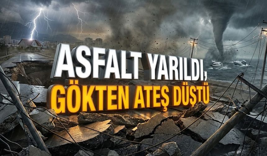 Asfalt yarıldı, gökten ateş düştü: "Durum çok kötü"