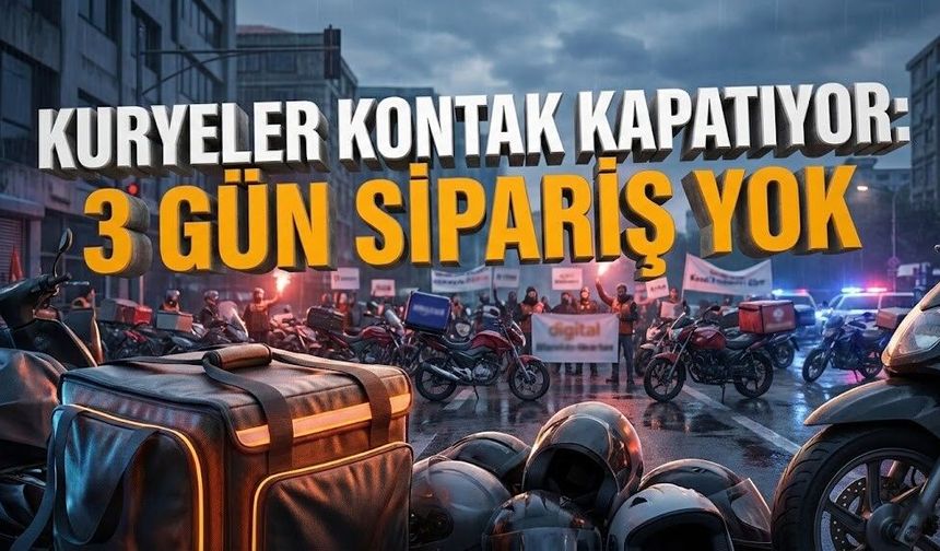Kuryeler kontak kapatıyor: 3 gün sipariş yok