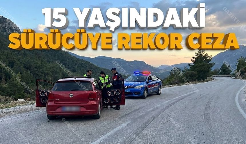 Alanya’da film sahnelerini aratmadı: 15 yaşındaki sürücüye rekor ceza