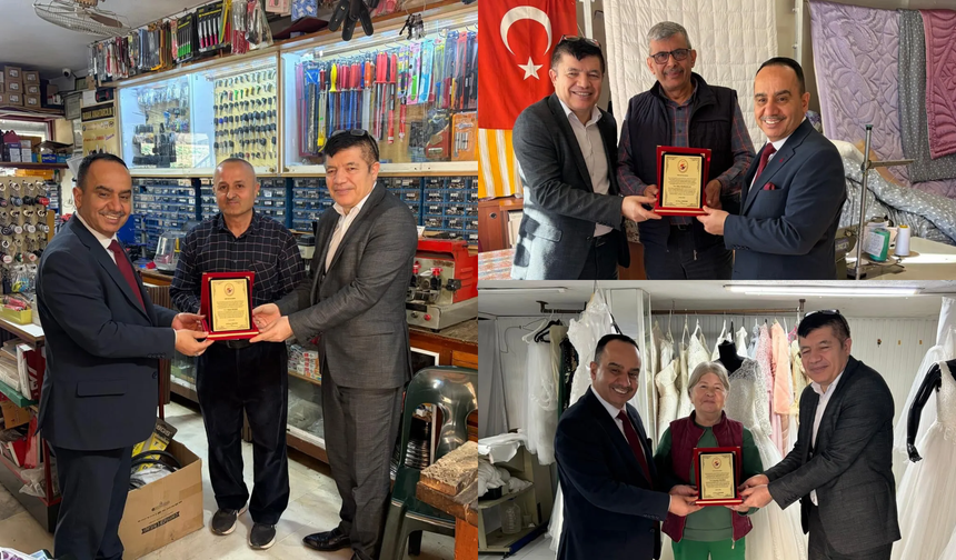 Alanya esnafına Vergi Haftası’nda gururlandıran plaket
