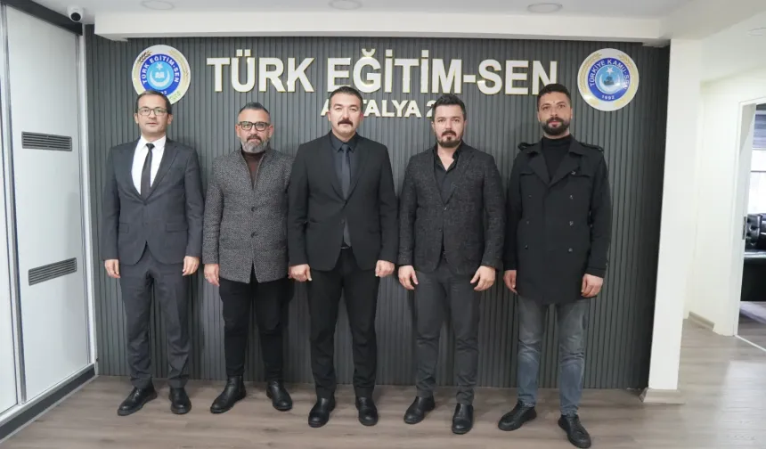 EMŞAV Alanya’dan Türk Eğitim-Sen’e ziyaret