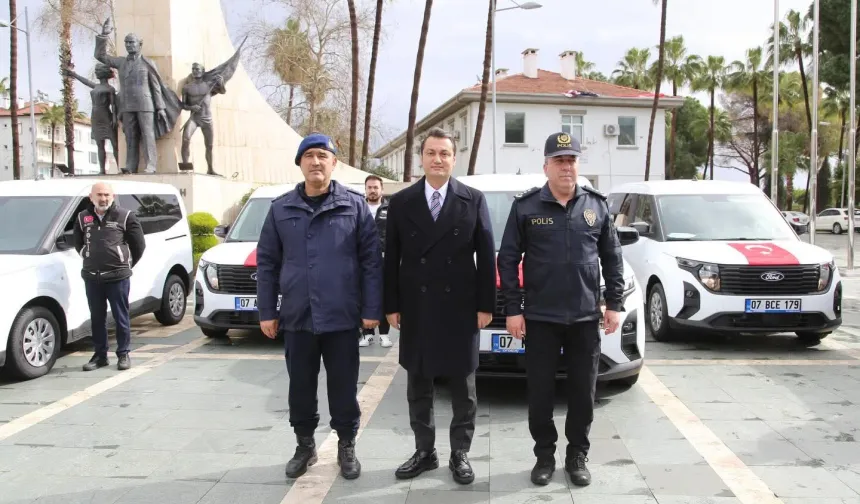 Alanya'nın güvenliği yeni araçlarla güçlendi