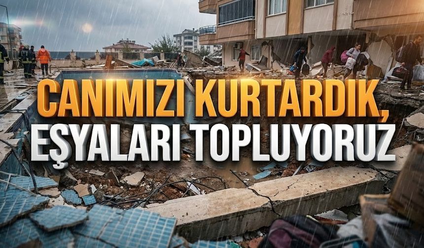 Alanya'da korkutan çöküş: 7 katlı bina boşaltıldı!
