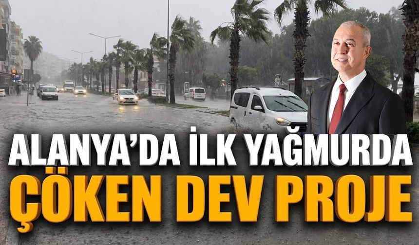 İlk yağmurda çöken dev proje: Osman Tarık Özçelik sınıfta kaldı!