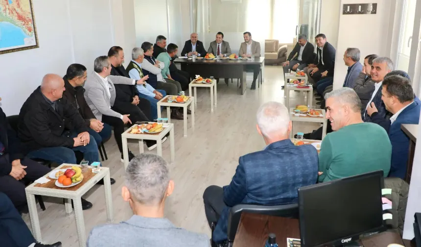 Alanya muhtarlarından Kaymakam Öztürk’e sıcak karşılama