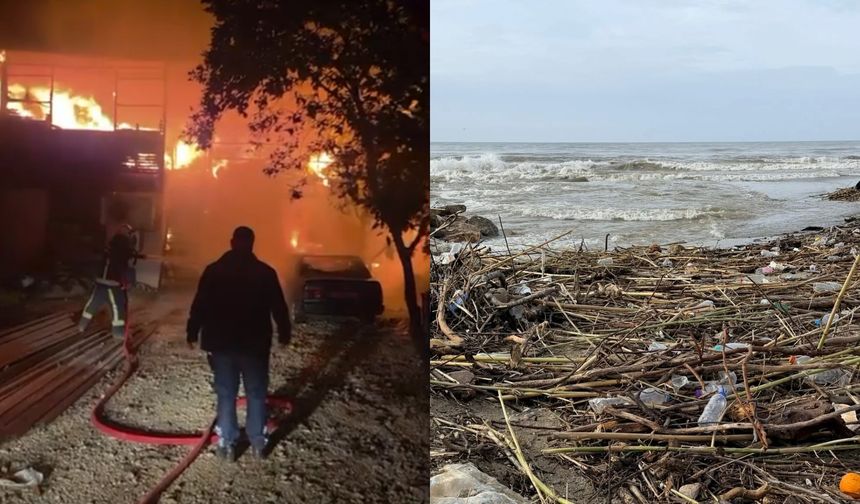 Alanya’da alevler Oba Çayı’nı yuttu, dereler sınav verdi!