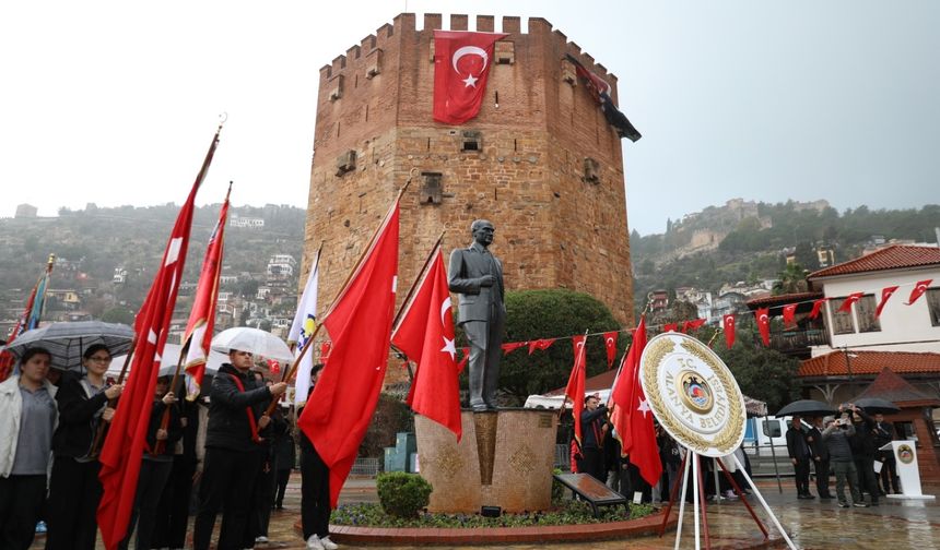 Atatürk’ün Alanya’ya gelişinin 91. yıl dönümü kutlandı