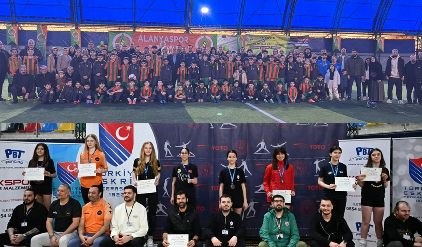 Alanya’nın gururu eskrimciler ve İstanbul’da Alanyaspor rüzgarı