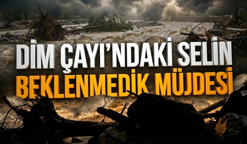 Dim Çayı’ndaki selin beklenmedik müjdesi