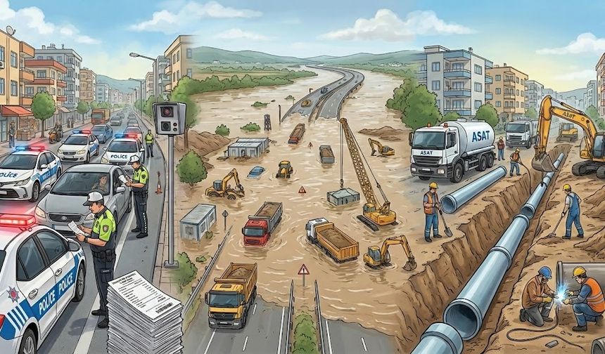 Alanya’da hem yollar hem sular karıştı: Ceza yağmuru, sel baskını ve dev yatırım