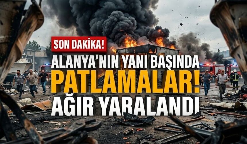 Alanya’nın yanı başında patlamalar! Mahalleli sokağa döküldü