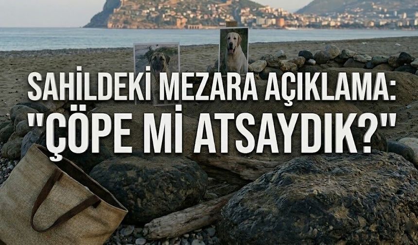 Sahildeki mezara açıklama: "Çöpe mi atsaydık?"