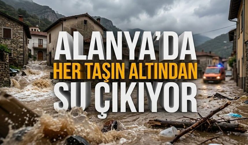 "Alanya’da her taşın altından su çıkıyor"