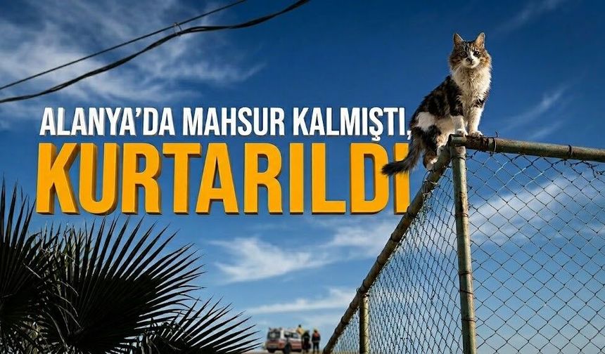 Herkes alkışladı! Alanya’da mahsur kalmıştı, kurtarıldı