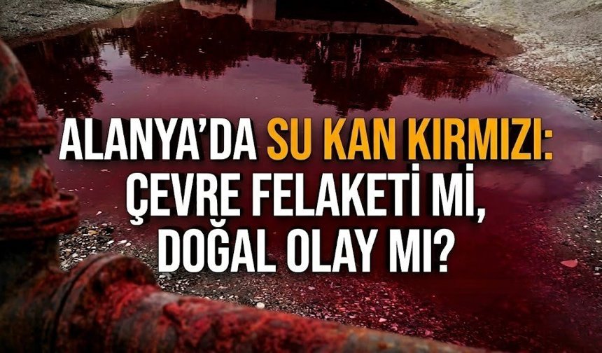 Alanya’da su kan kırmızı: Çevre felaketi mi, doğal olay mı?