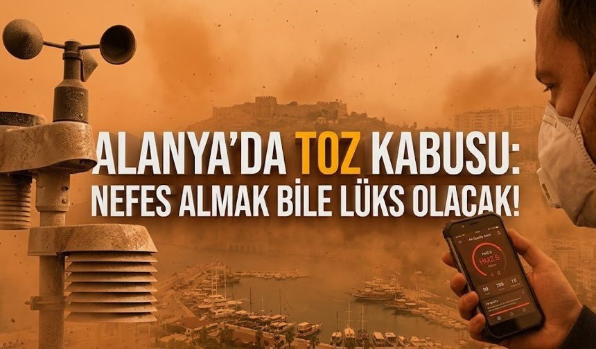 Alanya’da toz kabusu: Nefes almak bile lüks olacak!