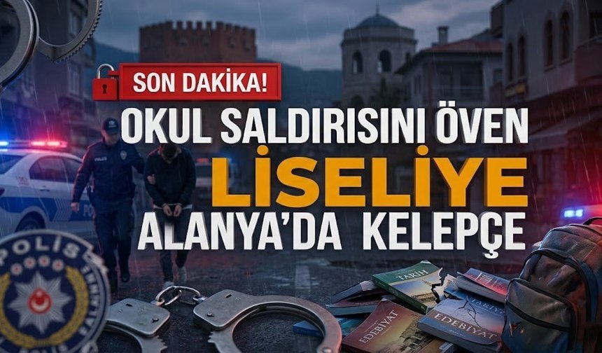 SON DAKİKA! Okul saldırısını öven liseliye Alanya’da kelepçe