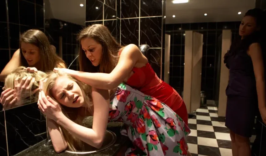 Eski husumet patlak verdi! Alanya’da saç saça baş başa kavga