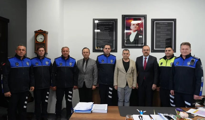 Alanya Zabıtası’nda terfi heyecanı: Yeni rütbeler takıldı