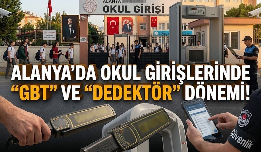 Alanya’da okul girişlerinde "GBT" ve "Dedektör" dönemi!