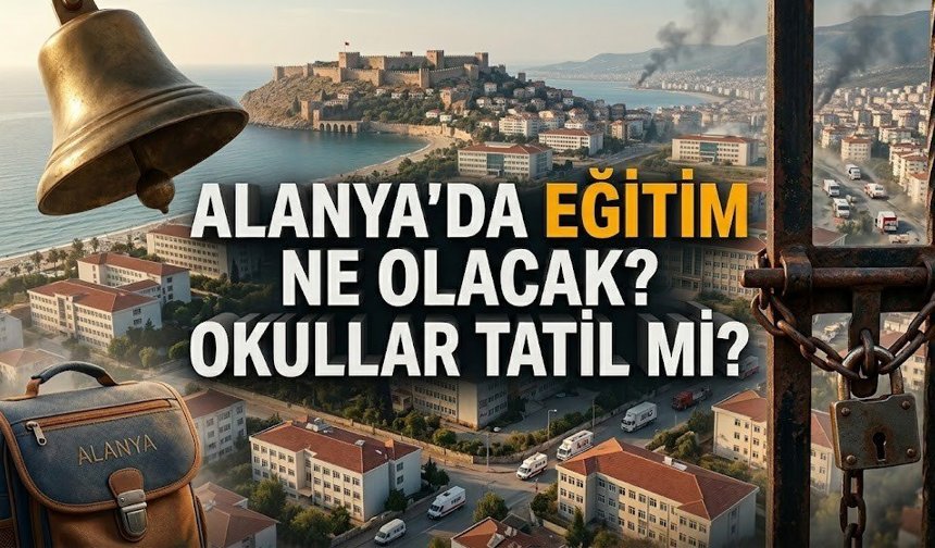 Alanya’da eğitim ne olacak? Okullar tatil mi?