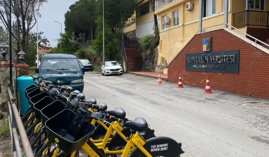 Alanya Üniversitesi’nden çevreci hamle: Tazı bisikletleri kampüste