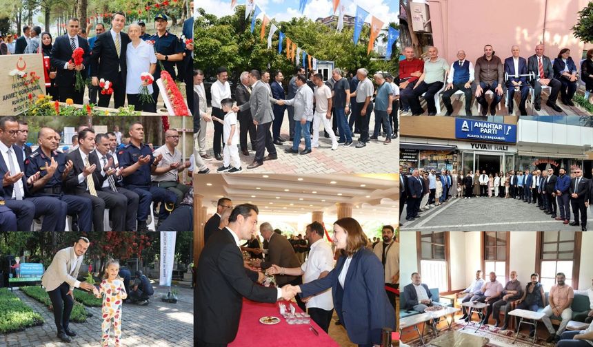 Alanya'da bayram coşkusu: Protokol ve siyasilerden birlik mesajları