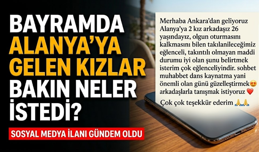 Bayramda Alanya’ya gelen kızlar bakın neler istedi?