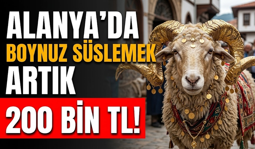 Alanya’da boynuz süslemek artık 200 bin TL!