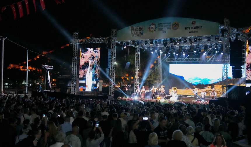 Alanya Uluslararası Kültür Sanat ve Turizm Festivali sona erdi