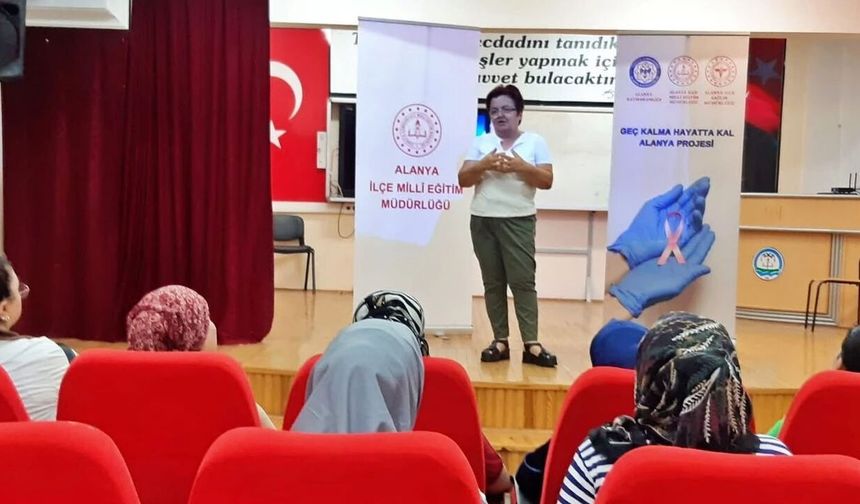 Alanya’da velilere hayat kurtaran eğitim