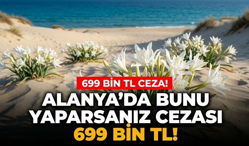 Alanya’da bunu yaparsanız cezası 699 bin TL!