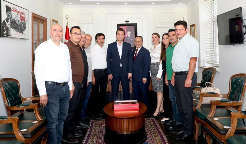 Başkan Özdemir’den Kaymakam Öztürk’e ziyaret