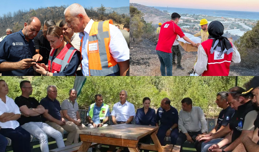 Büşra Özdemir, Osman Tarık Özçelik, Eray Erdem ve Mehmet Dikici sahada