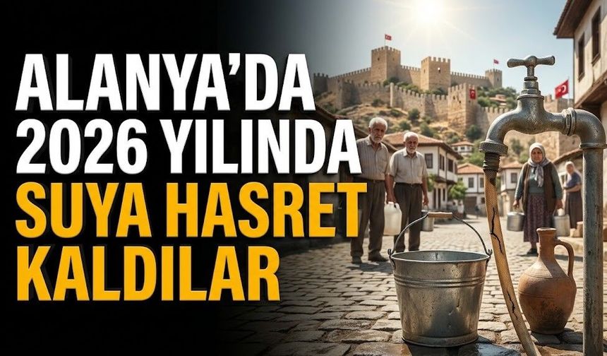 Alanya’da 2026 yılında suya hasret kaldılar