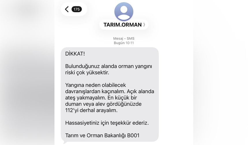 Alanya'nın komşusu da yanıyor! Bakanlık herkese SMS gönderdi