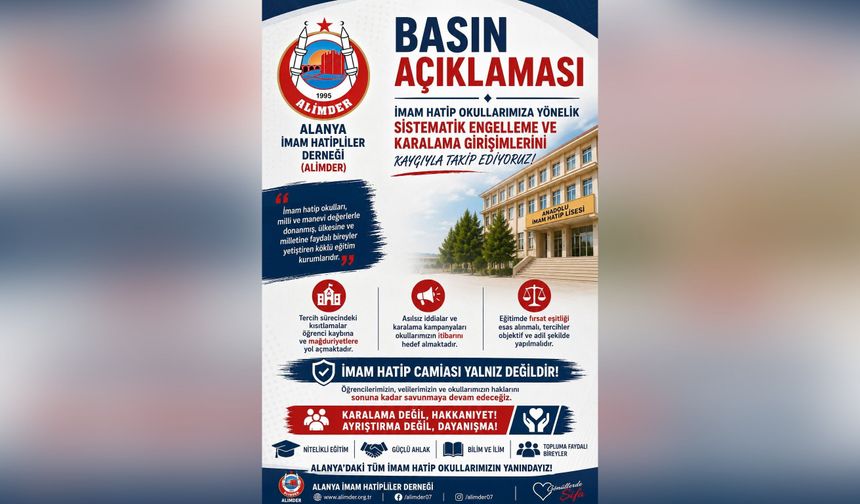 Sosyal medyadaki o iddialara ALİMDER’den sert tepki