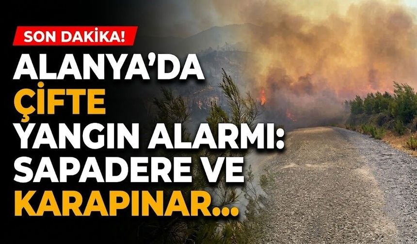 SON DAKİKA! Alanya’da çifte yangın alarmı: Sapadere ve Karapınar…