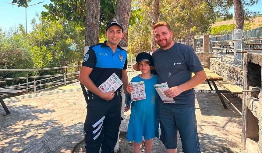 Alanya’da piknikçilere orman yangını uyarısı