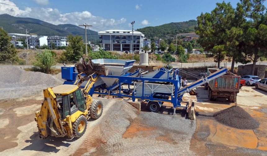 Çakıl yıkama makinesi ilk kez orada kullanıldı
