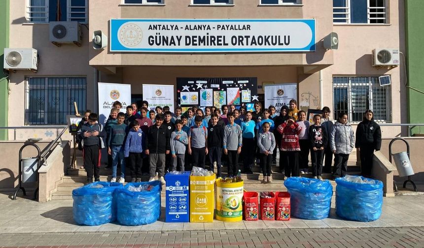 Alanya’da geleceğe yeşil yatırım: 3 bini aşkın öğrenciye çevre eğitimi
