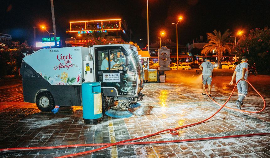 Alanya’nın vitrini baştan sona temizlendi