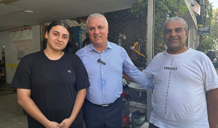Erdem, Alanya’nın tek kadın motosiklet tamircisi Sena Aydın’ı tebrik etti