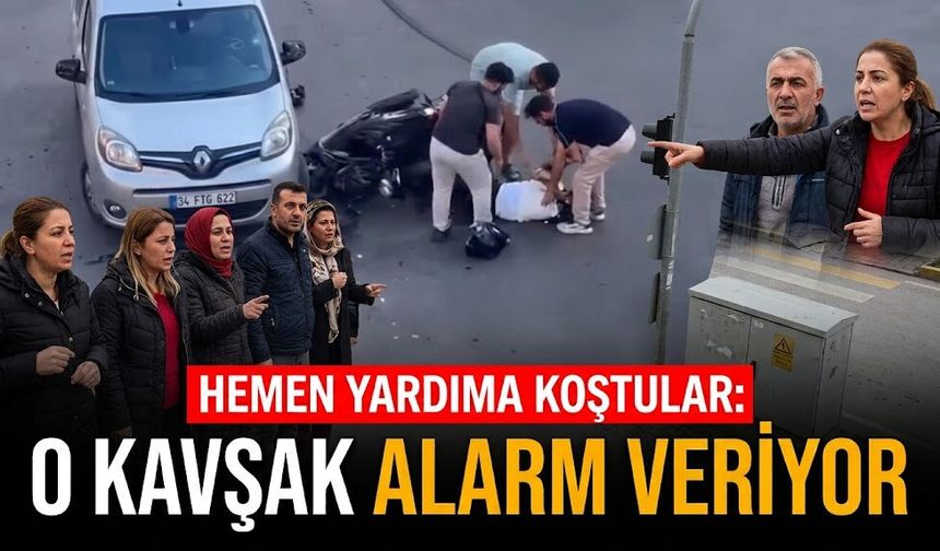 Hemen yardıma koştular: O kavşak alarm veriyor