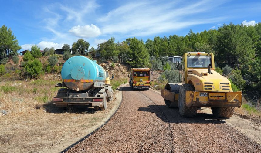 Alanya’da 3 kilometrelik yol asfaltlanıyor