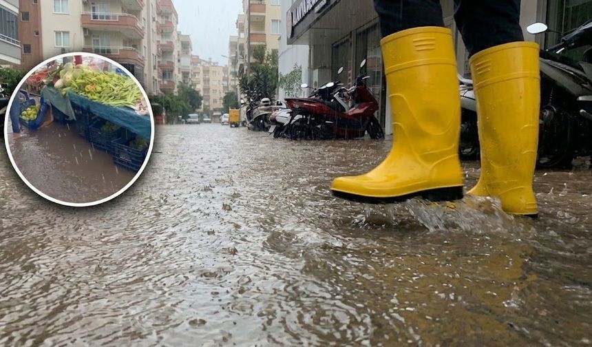 SON DAKİKA! Çizmesiz çıkmayın: Alanya’da sağanak çileye dönüştü