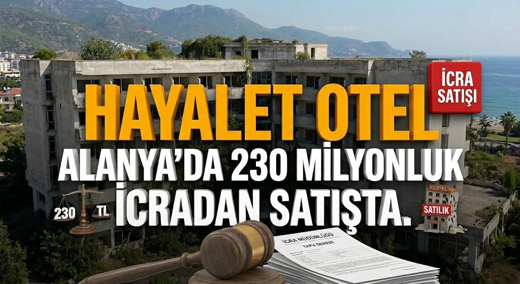 Alanya’da 230 milyonluk "Hayalet Otel" icradan satışta
