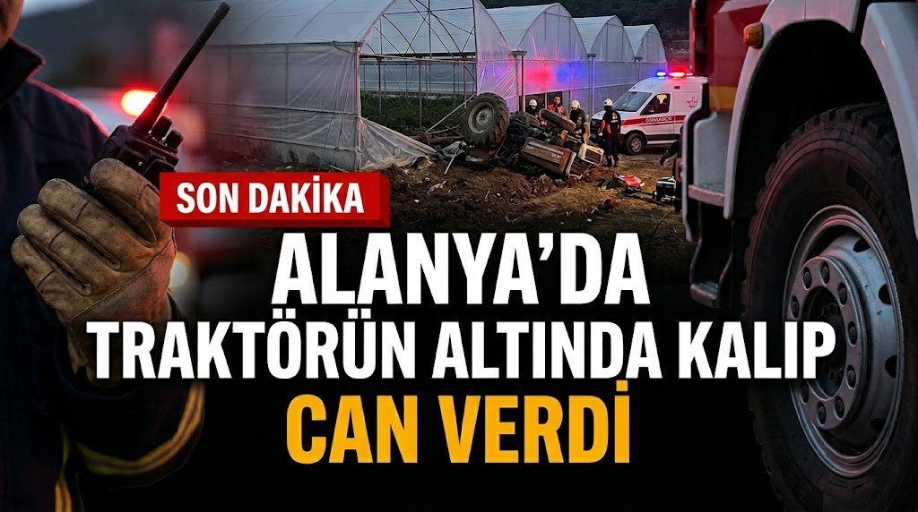 SON DAKİKA! Alanya’da traktörün altında kalıp can verdi